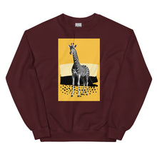 Giraffe Zebra Skin Unisex Sweatshirt Front Print