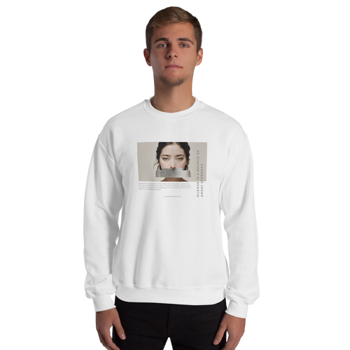 Silence Lao Tzu Unisex Sweatshirt Front Print