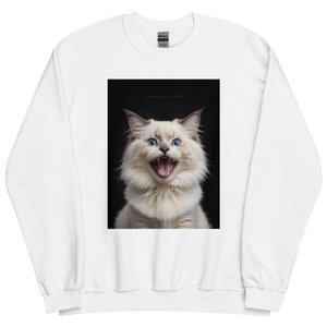 Angry Ragdoll Kitten Unisex Sweatshirt