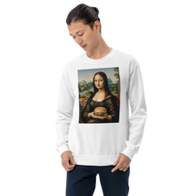 Monalisa Burger Unisex Sweatshirt Front Print