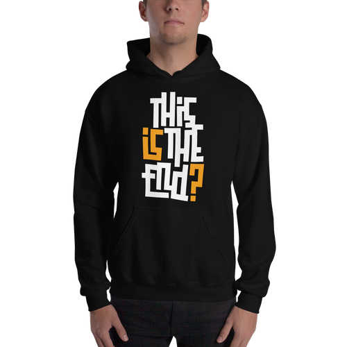 IS/THIS IS THE END? White Yellow Unisex Hoodie