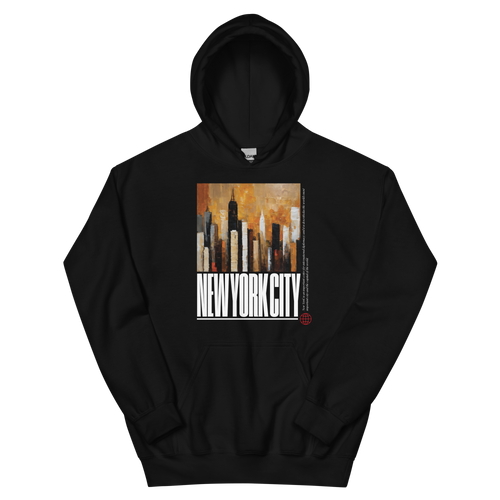 NYC Landscape Painting Unisex Hoodie Front Print