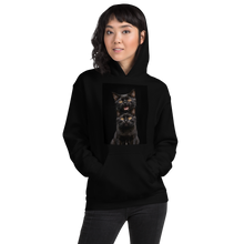 Two Black Cats Follows Unisex Hoodie Front Print