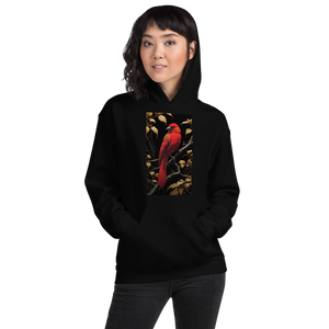 Red Bird Unisex Hoodie Front Print