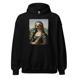 Monalisloth Unisex Hoodie Front Print