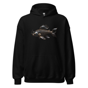 Minimalism Copperplate Art Fish Unisex Hoodie