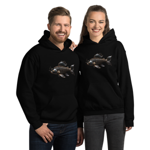 Minimalism Copperplate Art Fish Unisex Hoodie