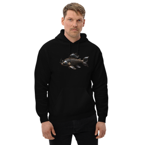 Minimalism Copperplate Art Fish Unisex Hoodie