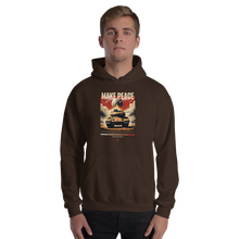 Make Peace Stop War Tank Unisex Hoodie Front Print