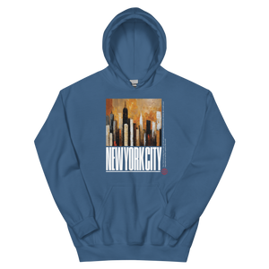 NYC Landscape Painting Unisex Hoodie Front Print