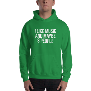 I Like Music and Maybe 3 People Unisex Hoodie