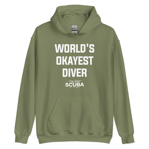 World's Okayest Diver Unisex Hoodie