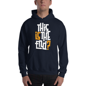 IS/THIS IS THE END? White Yellow Unisex Hoodie