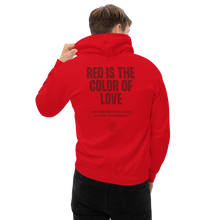 Red is the color of love Unisex Hoodie