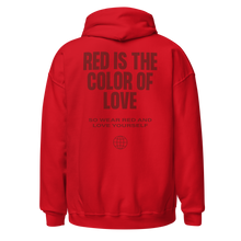 Red is the color of love Unisex Hoodie