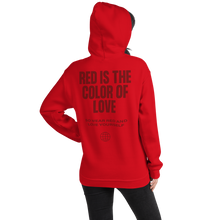 Red is the color of love Unisex Hoodie