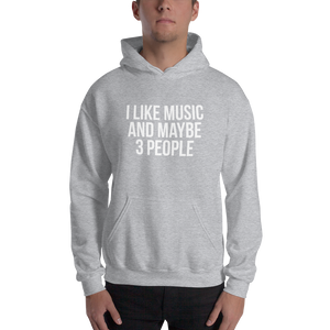 I Like Music and Maybe 3 People Unisex Hoodie