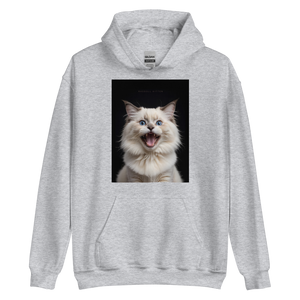 Angry Ragdoll Kitten Unisex Hoodie Front Print