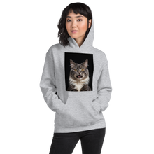 Shocked Cat Face Unisex Hoodie Front Print