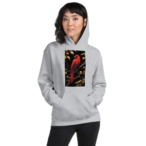 Red Bird Unisex Hoodie Front Print