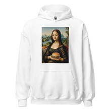 Monalisa Burger Unisex Hoodie Front Print