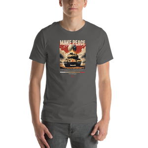 Make Peace Stop War Tank Unisex T-shirt Front Print