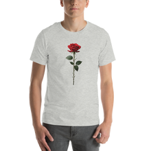 Red Rose on White Unisex T-shirt