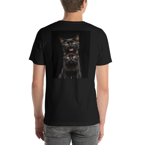 Two Black Cats Follows Unisex T-shirt