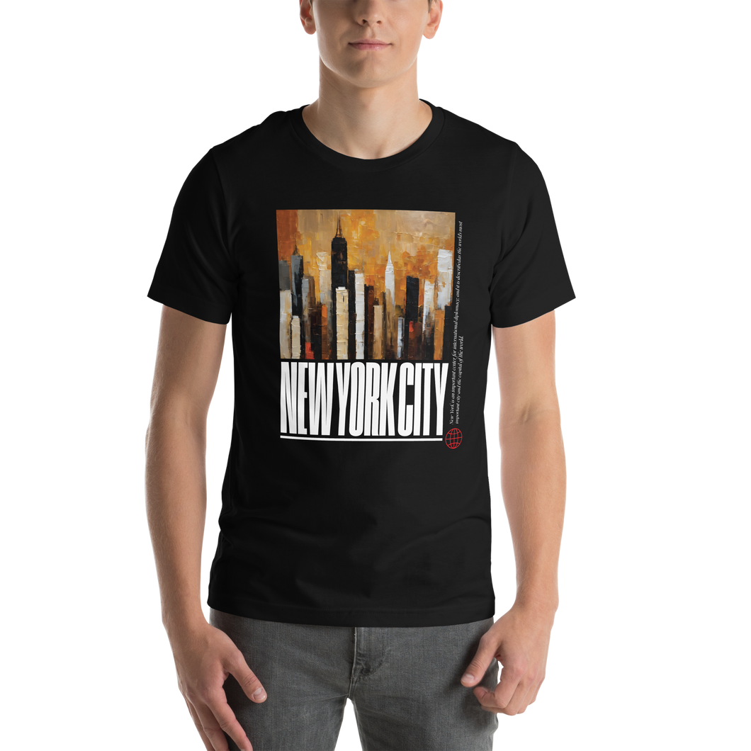 NYC Landscape Painting Unisex T-shirt Front Print