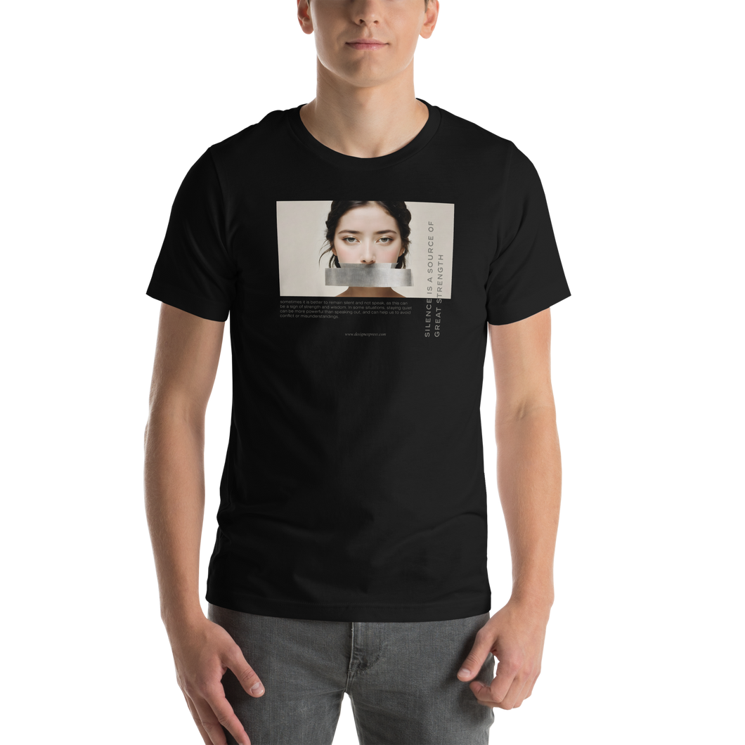 Silence Lao Tzu Unisex T-shirt Front Print