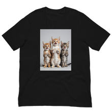 Funny Tripple Cats Unisex T-shirt Front Print