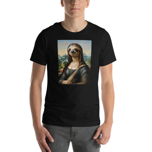 Monalisloth Unisex T-shirt Front Print