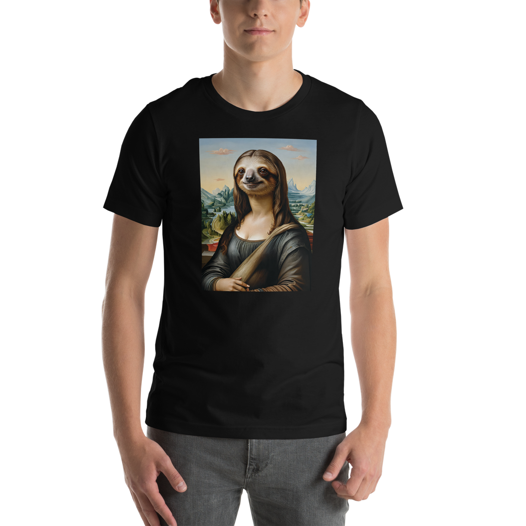 Monalisloth Unisex T-shirt Front Print