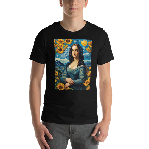 Monalisa Painting in Van Gogh Style Unisex T-shirt