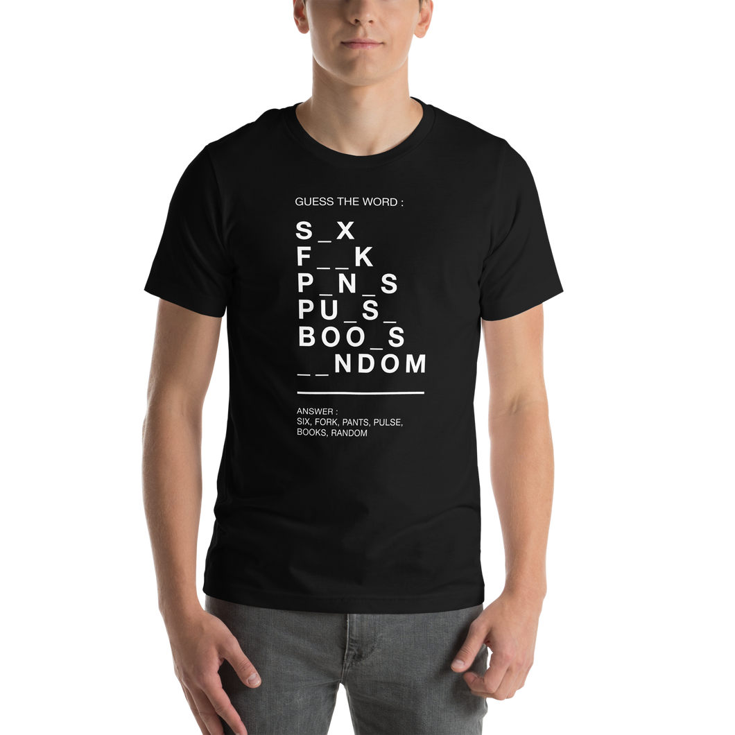 Guess The Word (Funny) Unisex T-shirt