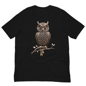 Owl Copper Art Unisex T-shirt