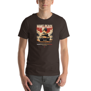 Make Peace Stop War Tank Unisex T-shirt Front Print