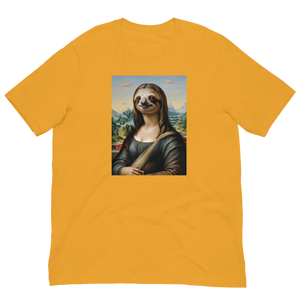 Monalisloth Unisex T-shirt Front Print