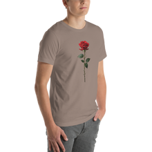 Red Rose on Black Unisex T-shirt