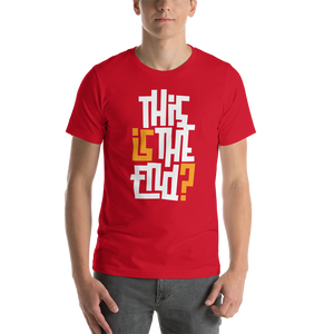 IS/THIS IS THE END? White Yellow Short-Sleeve Unisex T-Shirt