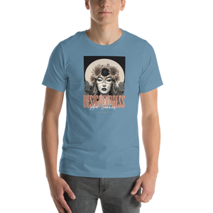 Steel Blue / S DE Art Series 002 Unisex T-shirt Front Print by Design Express