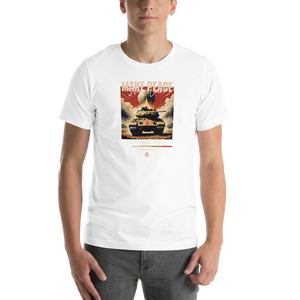 Make Peace Stop War Tank Unisex T-shirt Front Print