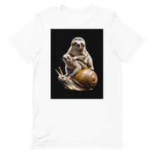 Sloth Riding A Snail Unisex T-shirt Front Print