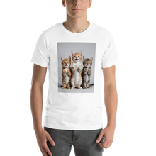 Funny Tripple Cats Unisex T-shirt Front Print