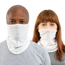 White USA Face Defender Neck Gaiters (Buy More, Save More!) Masks by Design Express