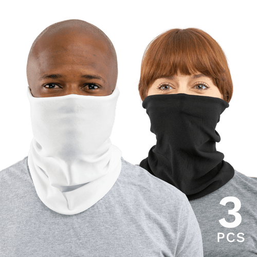 3 Pcs USA Face Defender Neck Gaiters Masks by Design Express