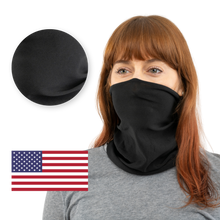 Black / Smooth / 50 50-10000 Pcs White USA Face Defender Neck Gaiters Wholesale Bulk Lots Masks by Design Express
