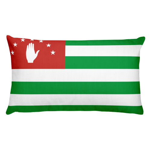 Default Title Abkhazia Flag Allover Print Rectangular Pillow Home by Design Express