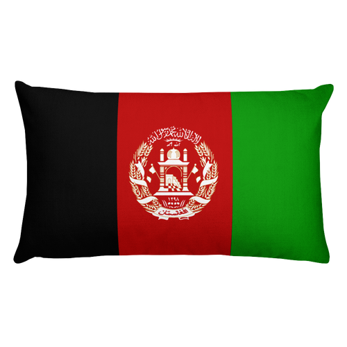 Default Title Afghanistan Flag Allover Print Rectangular Pillow Home by Design Express