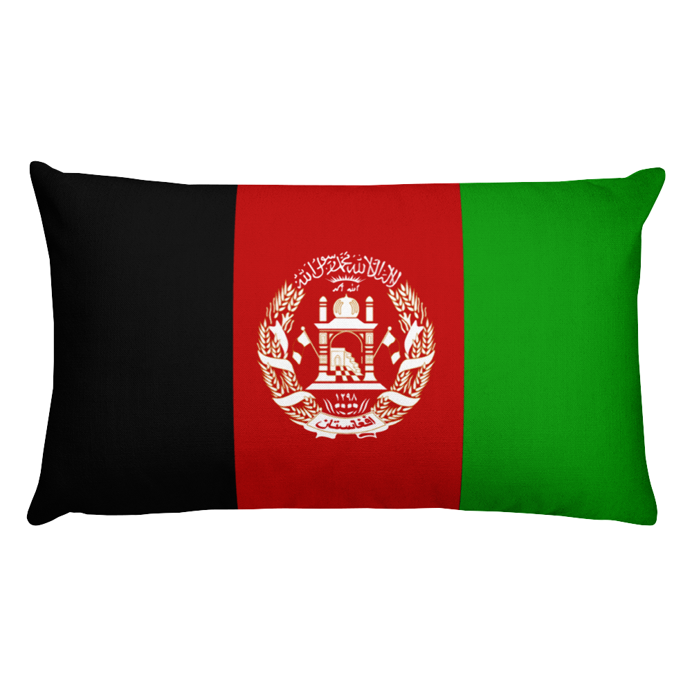 Default Title Afghanistan Flag Allover Print Rectangular Pillow Home by Design Express